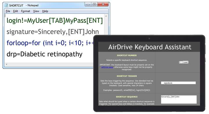 AirDrive Keyboard Assistant