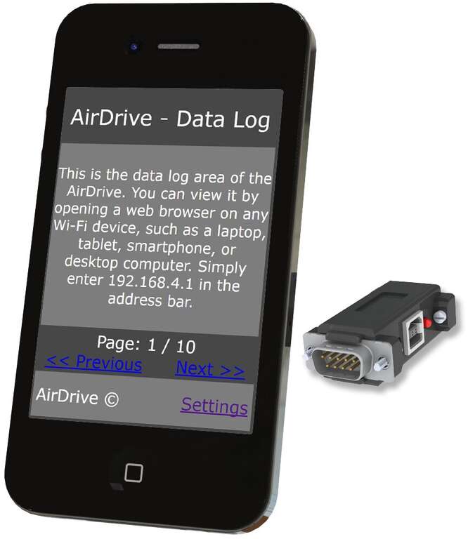 AirDrive Serial Logger view 7